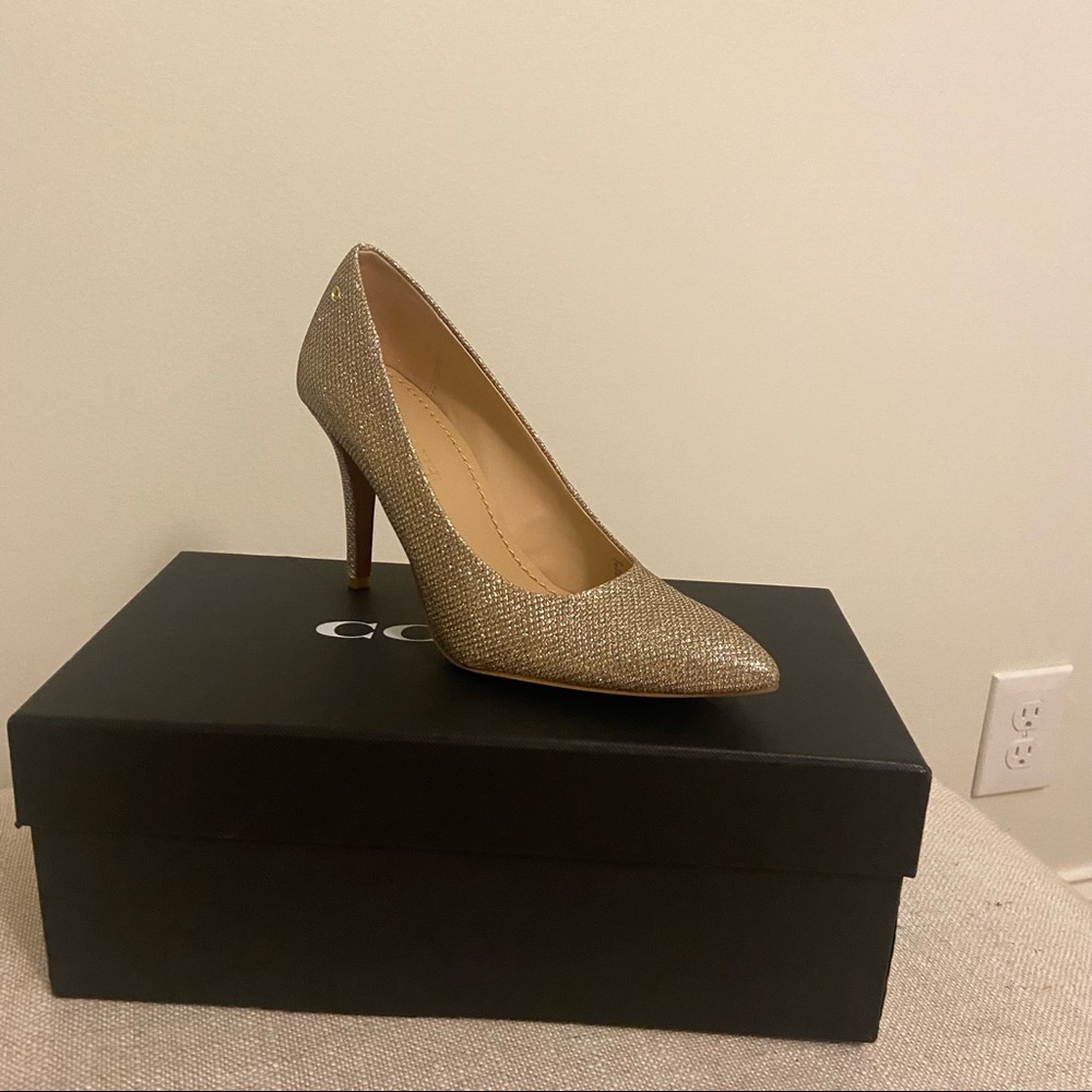 Coach Metallic Pumps
